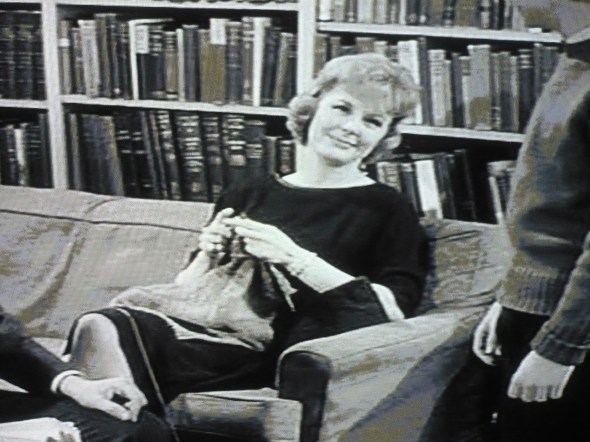 Patti Duke Mom knitting